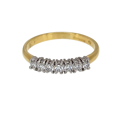 18ct Gold & Diamond Set Band Ring