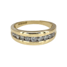 Load image into Gallery viewer, 9ct Gold &amp; Diamond Set Band Ring
