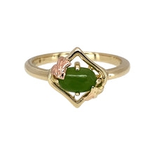 Load image into Gallery viewer, 9ct Gold &amp; Jade Clogau Ivy Leaf Ring
