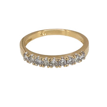 Load image into Gallery viewer, 18ct Gold &amp; Diamond Set Band Ring
