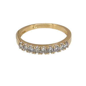 18ct Gold & Diamond Set Band Ring