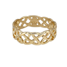 Load image into Gallery viewer, 9ct Gold 6mm Celtic Knot Band Ring
