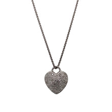 Load image into Gallery viewer, 9ct White Gold &amp; Diamond Set Heart 20&quot; Necklace
