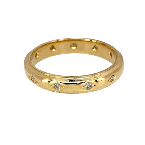 18ct Gold & Diamond Set Band Ring