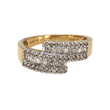 Load image into Gallery viewer, 9ct Gold &amp; Diamond Set Wrap Around Ring
