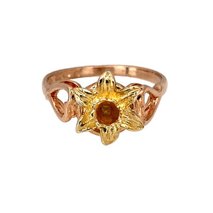 9ct Welsh Gold Daffodil Ring