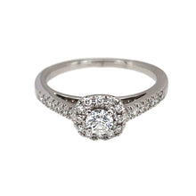 Load image into Gallery viewer, 18ct White Gold &amp; Diamond Set Halo Ring
