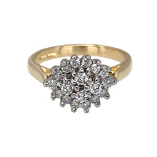 Load image into Gallery viewer, 9ct Gold &amp; Diamond Set Cluster Ring
