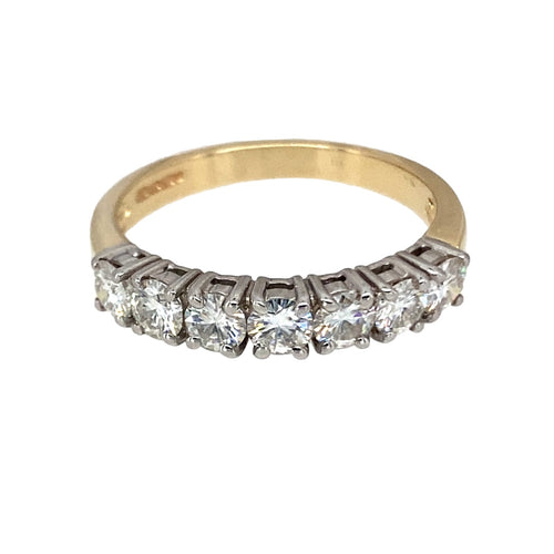 9ct Gold & Moissanite Set Band Ring