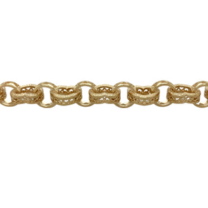 New 9ct Gold 8" Heart Link Bracelet