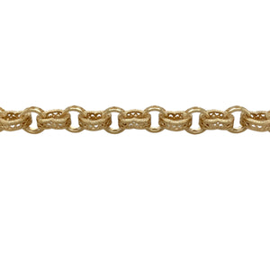 New 9ct Gold 7.5" Heart Link Bracelet