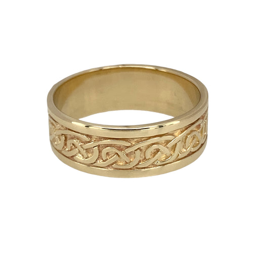 9ct Gold Celtic Knot Band Ring