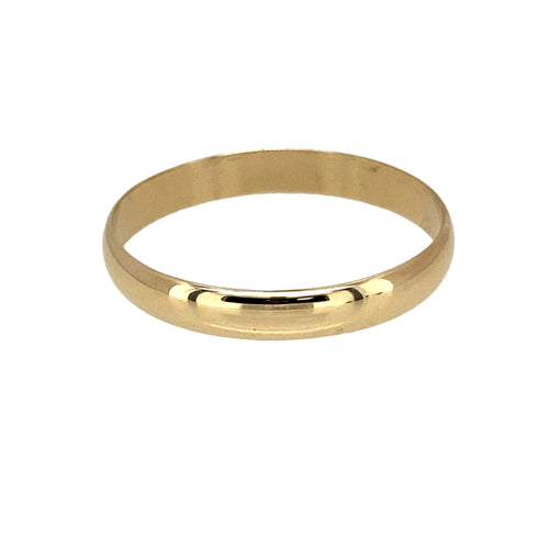 9ct Gold 3mm Wedding Band Ring