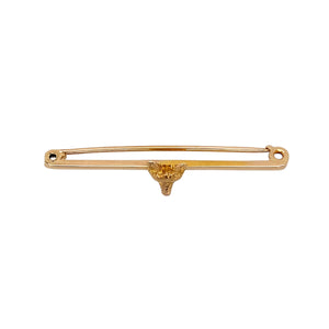 9ct Gold Fox Head Tie Pin/Brooch