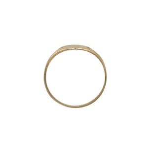 New 9ct Gold Patterned Heart Signet Ring