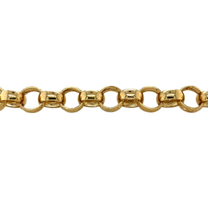 New 9ct Solid Gold 8" Patterned Belcher Bracelet