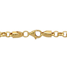 Load image into Gallery viewer, New 9ct Yellow Gold 22&quot; Hollow Belcher Chain with the weight 14 grams and link width 5mm
