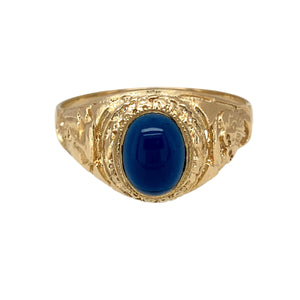 New 9ct Gold & Blue Stone Graduation Ring