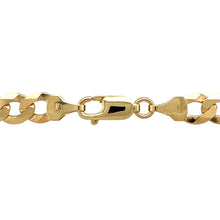 Load image into Gallery viewer, New 9ct Yellow Gold 22&quot; Curb Chain with the weight 23 grams and link width 7mm
