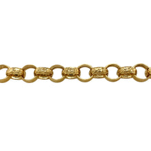 Load image into Gallery viewer, New 9ct Solid Gold 8.5&quot; Patterned Belcher Bracelet
