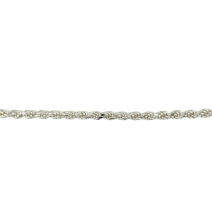 New 925 Silver 22" Solid Rope Chain 60 grams