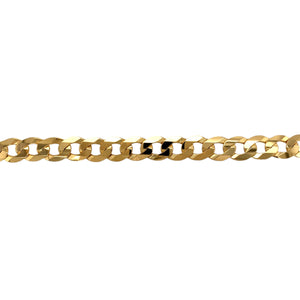 New 9ct Solid Gold 22" Curb Chain 54 grams