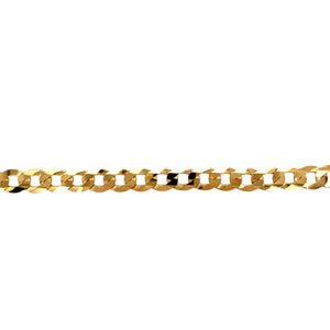 New 9ct Solid Gold 24" Curb Chain 35 grams