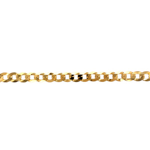 New 9ct Solid Gold 22" Curb Chain 32 grams