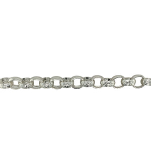 New 925 Silver 25" Solid Patterned Belcher Chain 95 grams