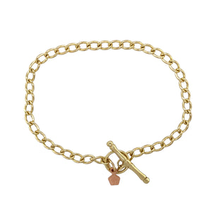 9ct Gold Clogau 7.75" T Bar Bracelet