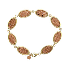 Load image into Gallery viewer, 9ct Gold Clogau 7.75&quot; Mackintosh Criss Cross Oval Bracelet
