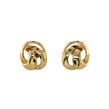 Load image into Gallery viewer, Preowned 9ct Yellow Gold Knot Stud Earrings with the weight 2.60 grams
