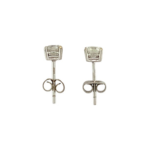 18ct White Gold & Diamond Set Stud Earrings