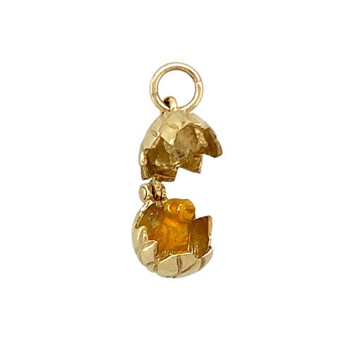 9ct Gold Opening Chick Egg Charm