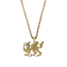 Load image into Gallery viewer, 9ct Gold Welsh Dragon 20&quot; Necklace
