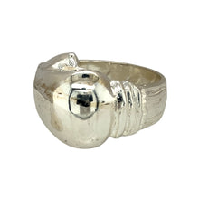 Load image into Gallery viewer, New 925 Silver Boxing Glove Ring in size Z+1 with the approximate weight 27.80 grams. The front of the ring is 2cm high
