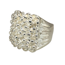 Load image into Gallery viewer, New 925 Silver Five Row Keeper Ring in various sizes with the approximate weight 31 grams. The front of the ring is 2.4cm high
