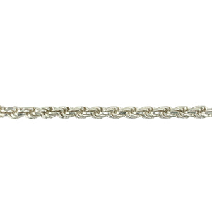 New 925 Silver 22" Solid Rope Chain 91 grams