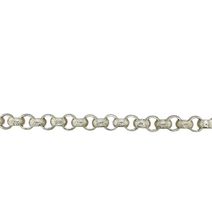 New 925 Silver 31" Patterned Belcher Chain 83 grams