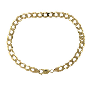 9ct Gold 9" Curb Bracelet