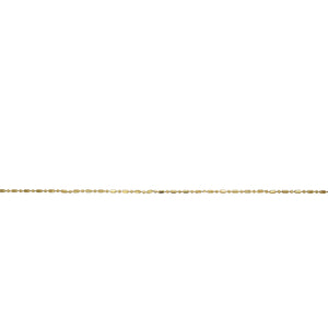 18ct Gold 18" Beaded Link Chain