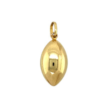 Load image into Gallery viewer, Preowned 9ct Yellow Gold Welsh Rugby Ball Pendant with the weight 1.80 grams
