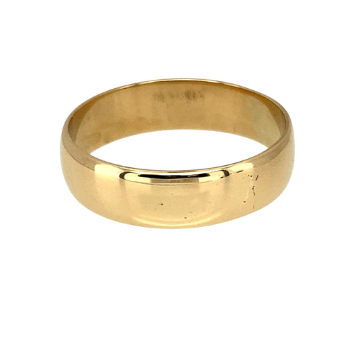 9ct Gold 6mm Wedding Band Ring