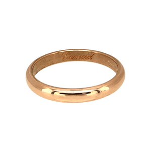 9ct Gold Clogau 3mm Cariad Wedding Band Ring