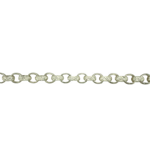 New 925 Silver 24" Patterned Belcher Chain 78 grams