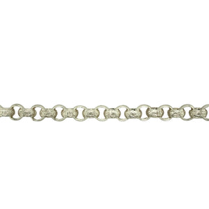 New 925 Silver 28" Patterned Belcher Chain 79 grams