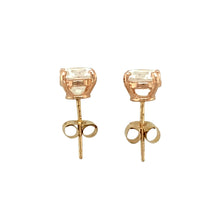 Load image into Gallery viewer, 14ct Gold &amp; Cubic Zirconia Set Stud Earrings
