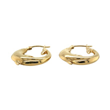 Load image into Gallery viewer, Preowned 9ct Yellow Gold Dolphin Creole Earrings with the weight 2 grams
