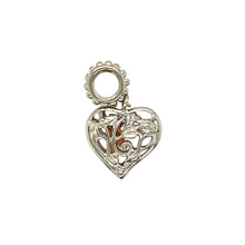 Load image into Gallery viewer, Preowned 925 Silver with 9ct Rose Gold Clogau Tree of Life Heart Charm with the weight 1.90 grams
