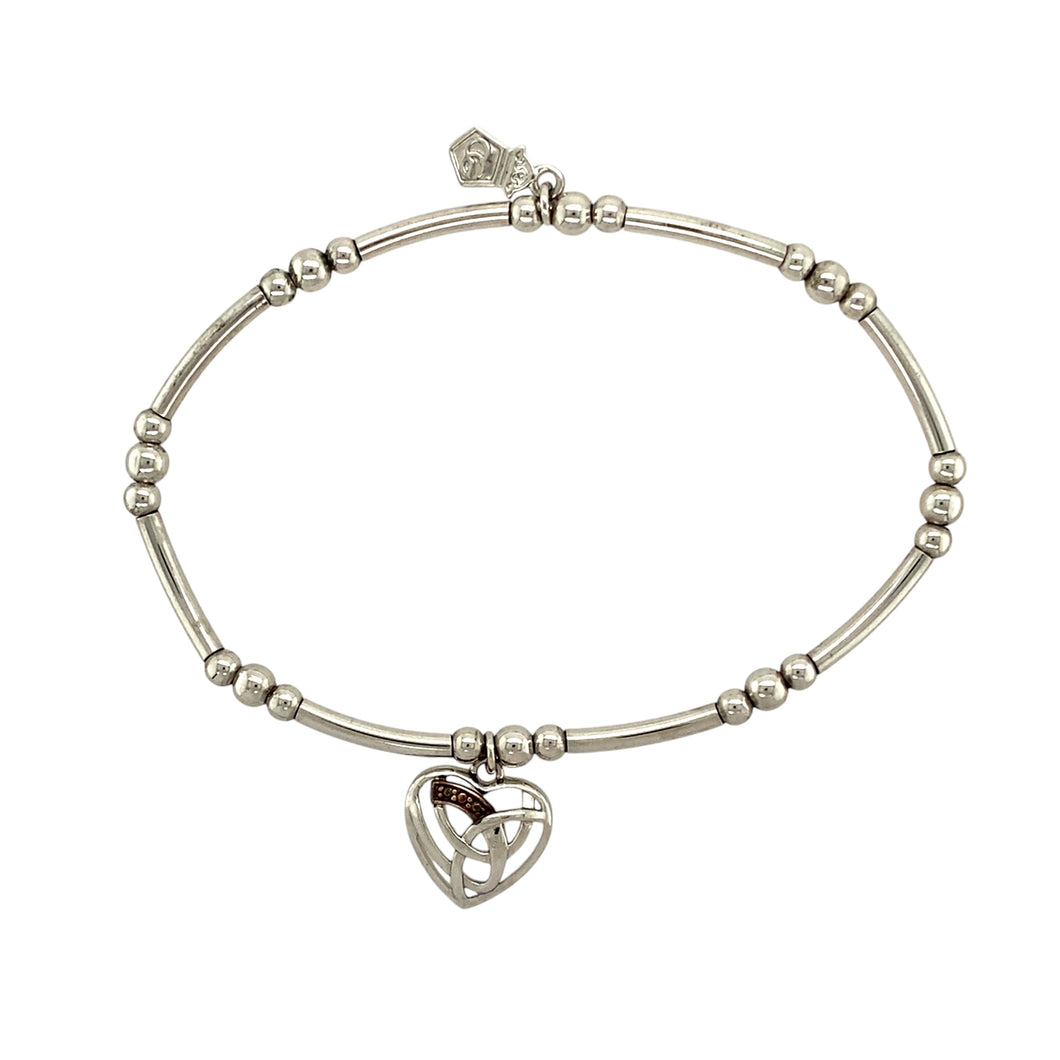 925 Silver Clogau Eternal Love Heart Bracelet